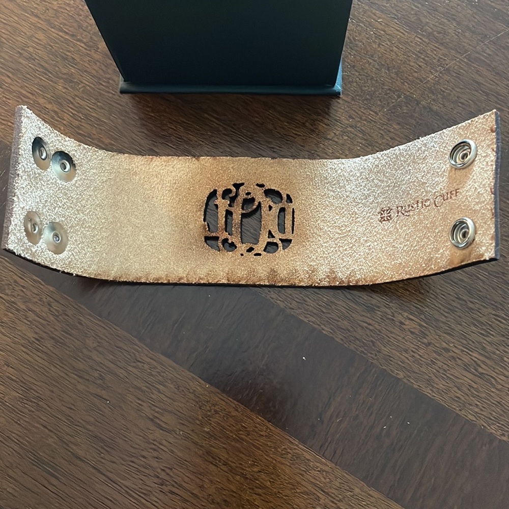 Rustic Cuff Monogrammed Bracelet - Picture 2 of 4